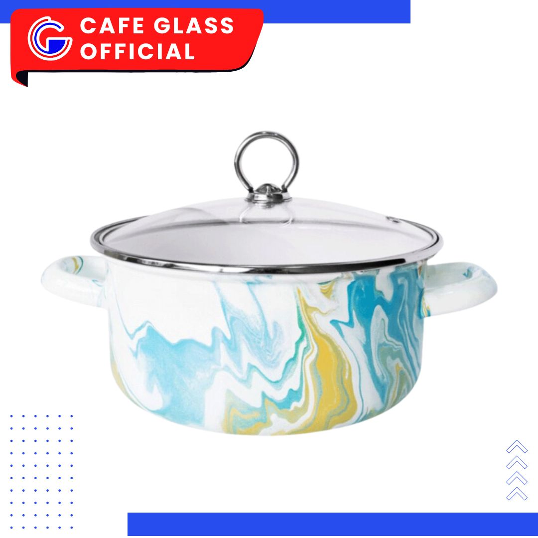 DUTCH OVEN 4S W/GL 20CM MARBLE